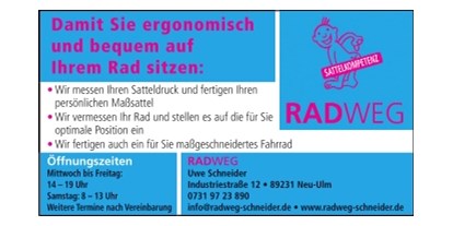 Fahrradwerkstatt Suche - Deutschland - RADWEG - die Sattelkompetenz