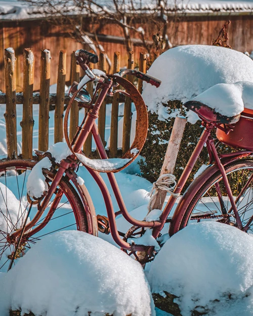 Fahrrad im Winter vor Rost schützen