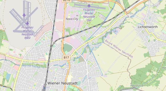 Bicycle workshop on map