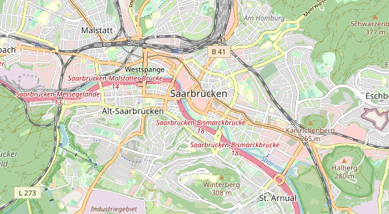 Fahrradwerkstatt auf Karte