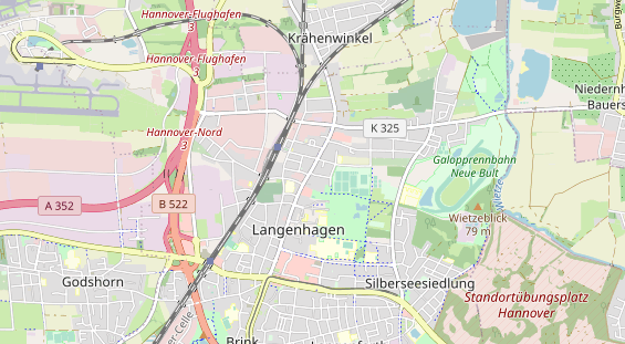 Bicycle workshop on map