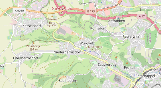 Bicycle workshop on map