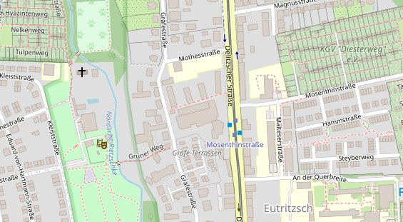 Fahrradwerkstatt auf Satellitenbild