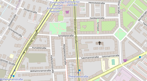 Fahrradwerkstatt auf Satellitenbild