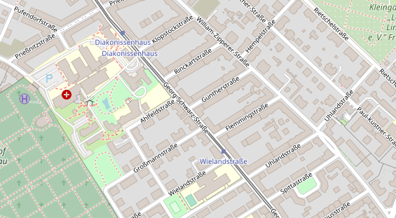 Fahrradwerkstatt auf Satellitenbild