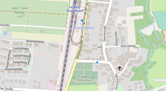 Fahrradwerkstatt auf Satellitenbild