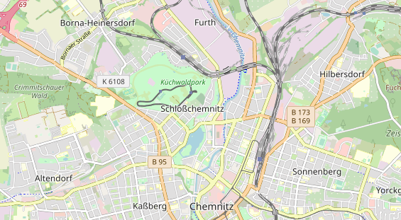 Bicycle workshop on map