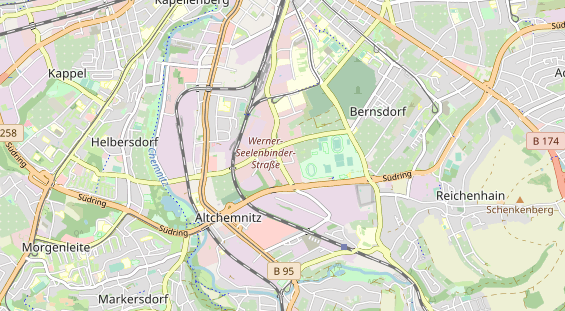 Bicycle workshop on map