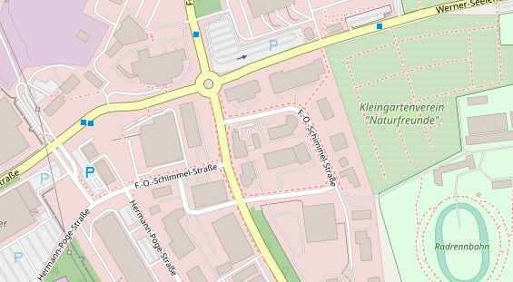 Fahrradwerkstatt auf Satellitenbild