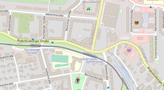 Fahrradwerkstatt auf Satellitenbild