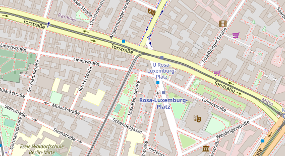 Fahrradwerkstatt auf Satellitenbild