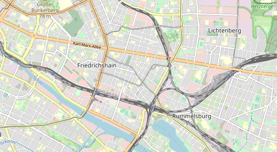 Bicycle workshop on map