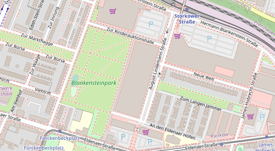 Fahrradwerkstatt auf Satellitenbild
