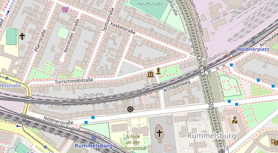 Fahrradwerkstatt auf Satellitenbild