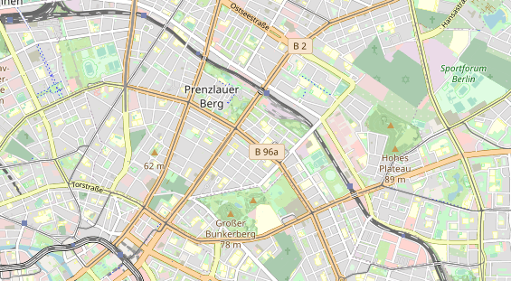 Bicycle workshop on map