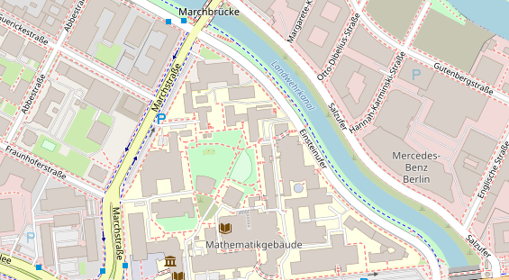 Fahrradwerkstatt auf Satellitenbild