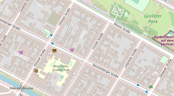 Fahrradwerkstatt auf Satellitenbild