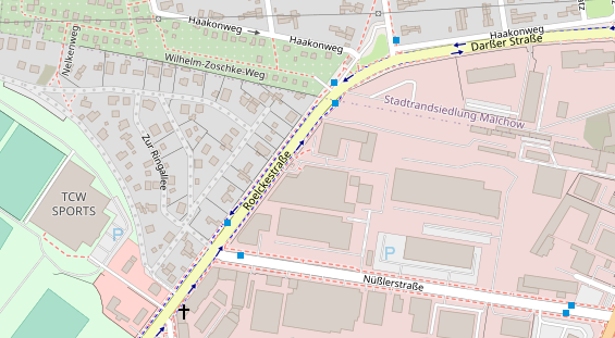 Fahrradwerkstatt auf Satellitenbild