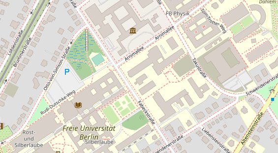 Fahrradwerkstatt auf Satellitenbild