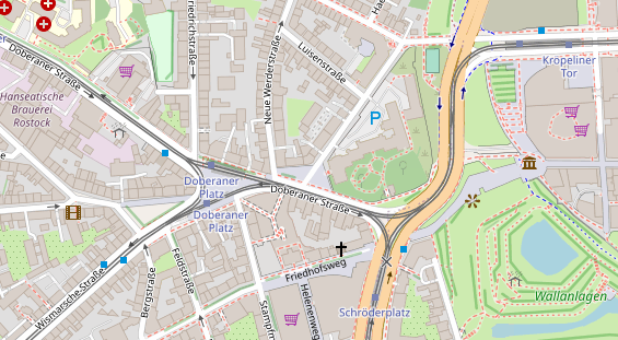 Fahrradwerkstatt auf Satellitenbild