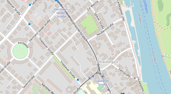 Fahrradwerkstatt auf Satellitenbild