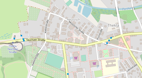 Fahrradwerkstatt auf Satellitenbild