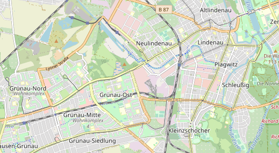 Bicycle workshop on map