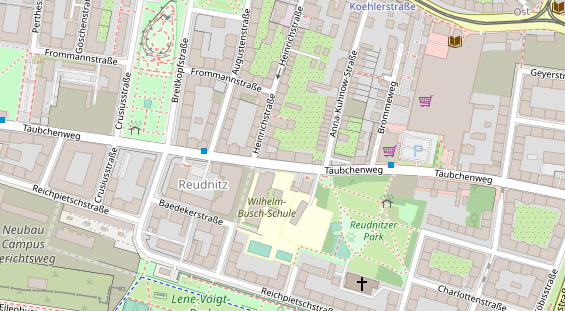 Fahrradwerkstatt auf Satellitenbild
