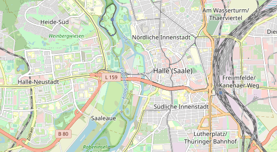 Bicycle workshop on map