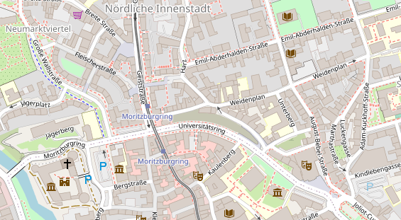 Fahrradwerkstatt auf Satellitenbild