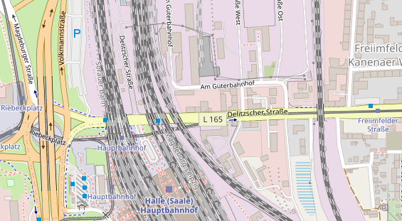 Fahrradwerkstatt auf Satellitenbild