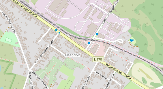Fahrradwerkstatt auf Satellitenbild