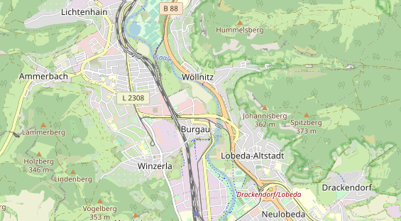 Bicycle workshop on map