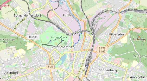 Bicycle workshop on map