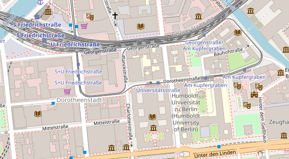Fahrradwerkstatt auf Satellitenbild