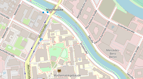 Fahrradwerkstatt auf Satellitenbild