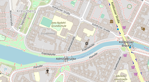 Fahrradwerkstatt auf Satellitenbild