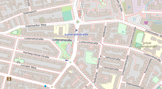 Fahrradwerkstatt auf Satellitenbild