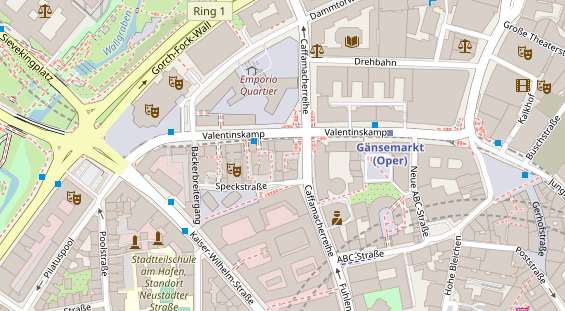 Fahrradwerkstatt auf Satellitenbild
