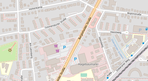 Fahrradwerkstatt auf Satellitenbild