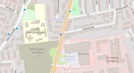 Fahrradwerkstatt auf Satellitenbild