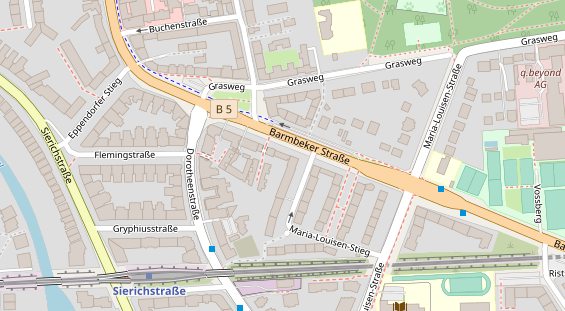 Fahrradwerkstatt auf Satellitenbild