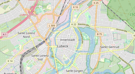 Bicycle workshop on map