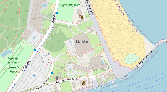 Fahrradwerkstatt auf Satellitenbild