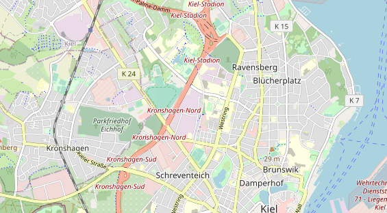 Bicycle workshop on map