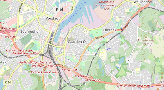 Bicycle workshop on map