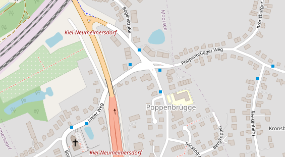 Fahrradwerkstatt auf Satellitenbild