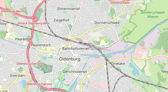 Bicycle workshop on map