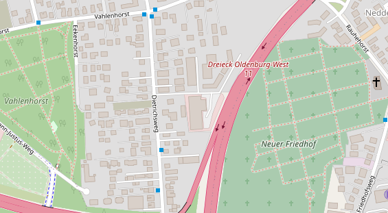 Fahrradwerkstatt auf Satellitenbild