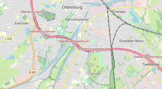 Bicycle workshop on map